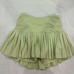 Gold Hinge Skirt in Pale Green